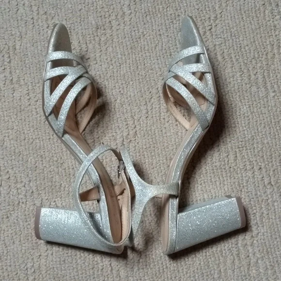 BADGLEY MISCHKA, Wedding, Holidays, glitter, block heel, special occasio… - Picture 4 of 6